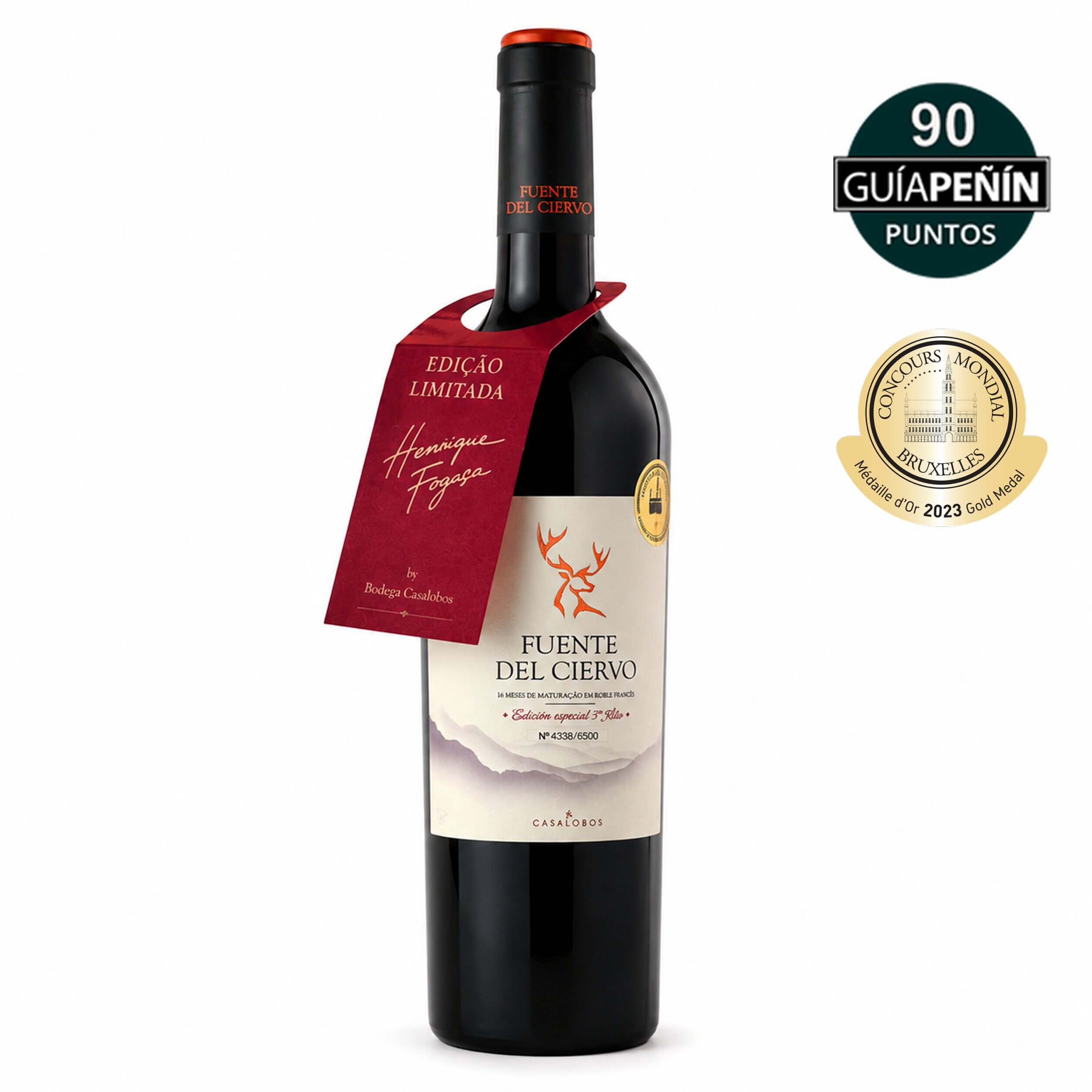 Vinho Tinto Fuente del Ciervo Edição Especial 3º Ano serie limitada – Cencibel & Syrah – Castilla-La Mancha By Fogaça