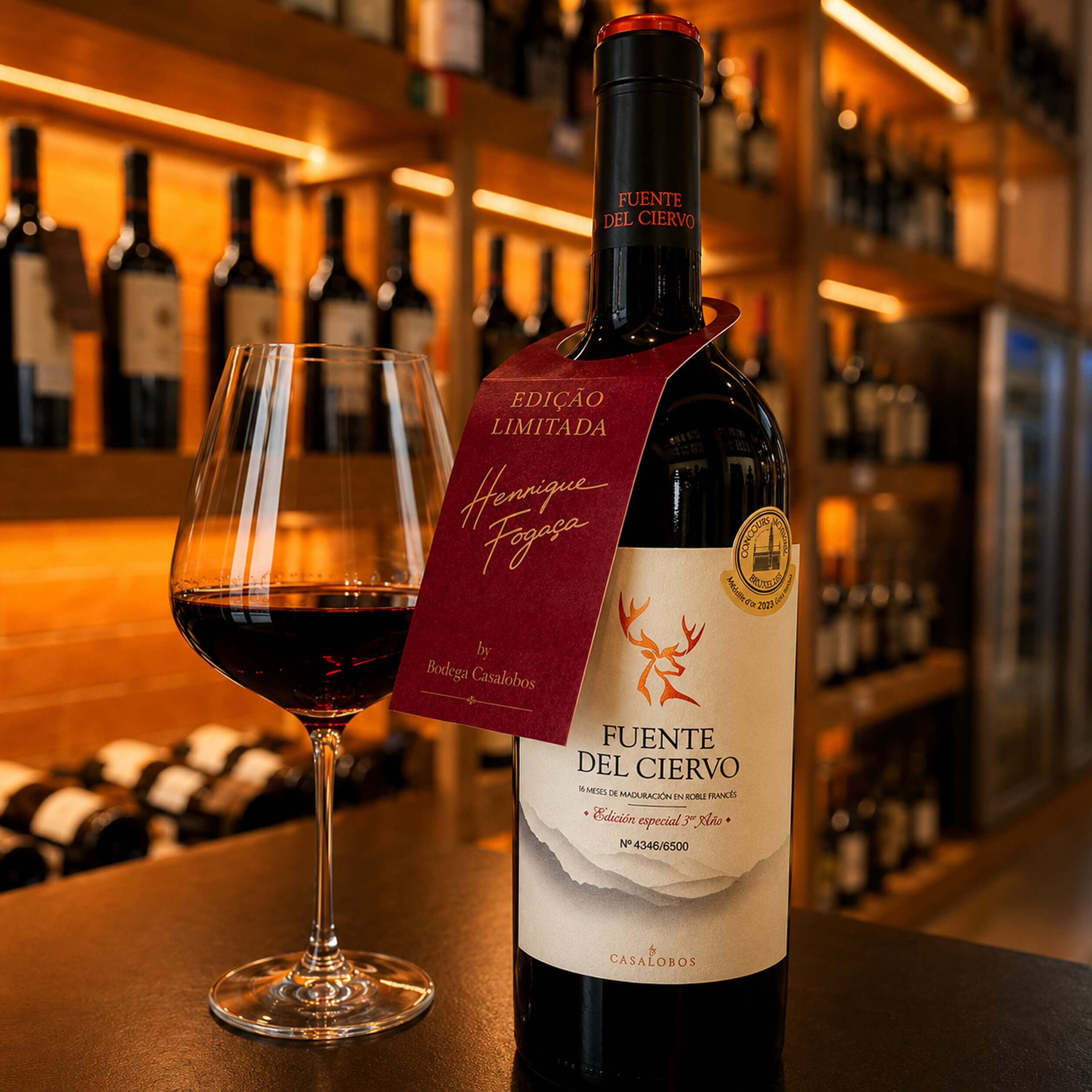 Vinho Tinto Fuente del Ciervo Edição Especial 3º Ano serie limitada – Cencibel & Syrah – Castilla-La Mancha By Fogaça